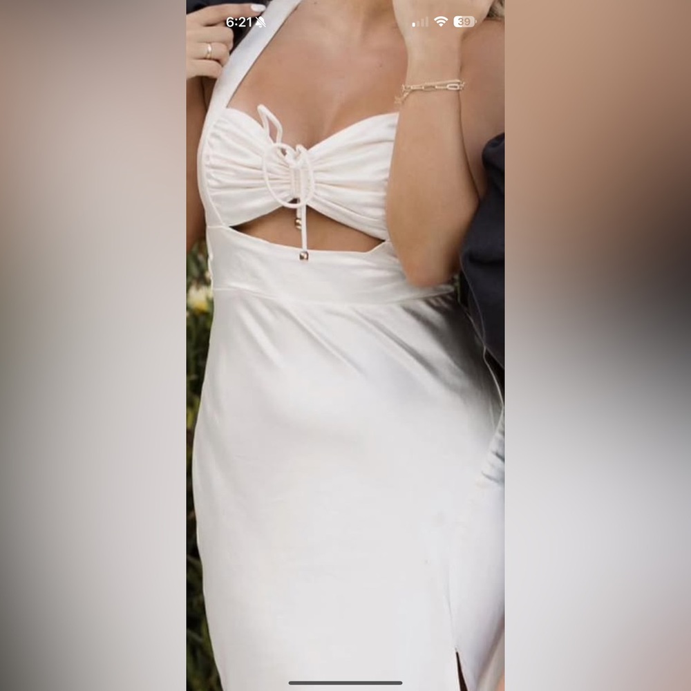 Never worn here comes the sun cream dress
